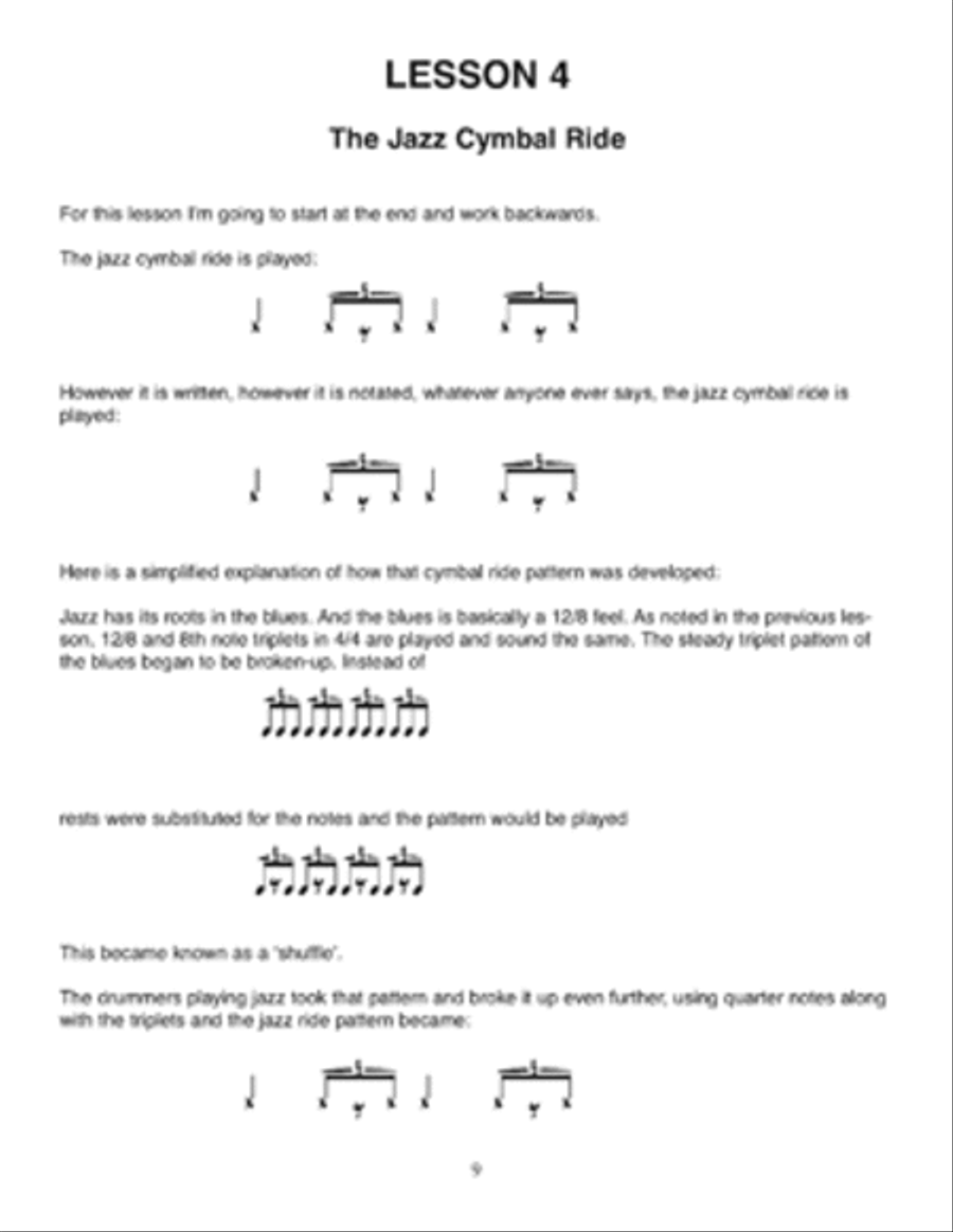 Jazz Drumming Essentials and More Drum Set scores gallery preview page 4