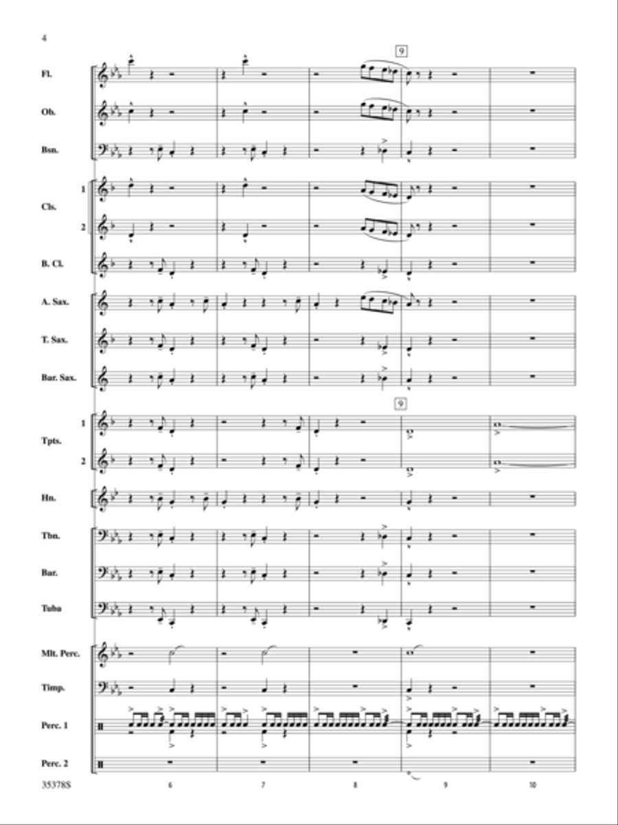 Trittico Concert Band scores gallery preview page 3