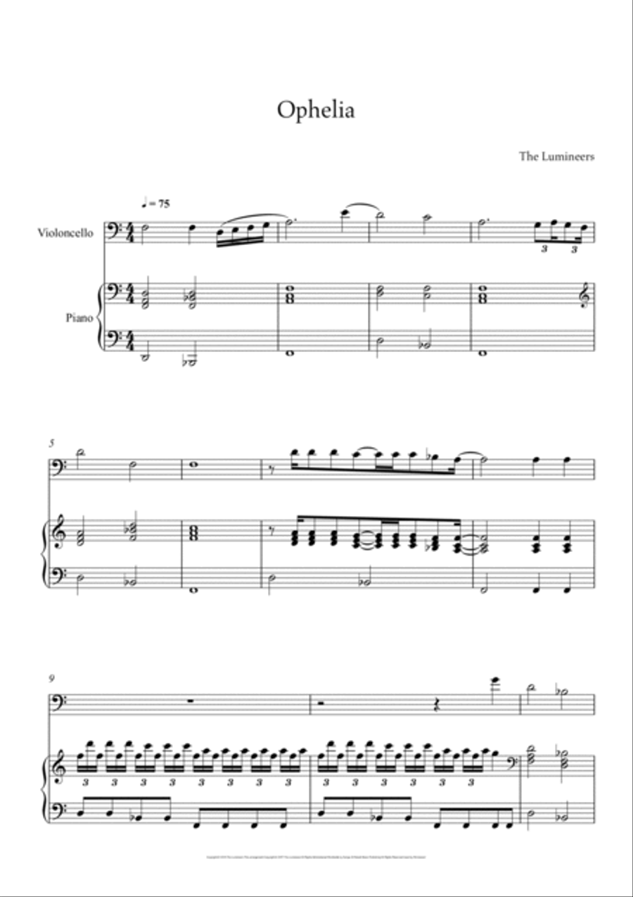 Ophelia Small Ensemble scores gallery preview page 2