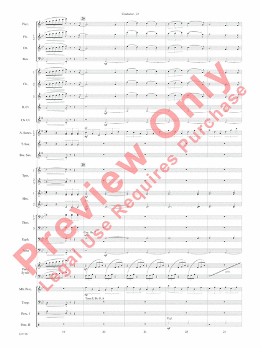 Suite from The Star Wars Epic - Part II Concert Band scores gallery preview page 26