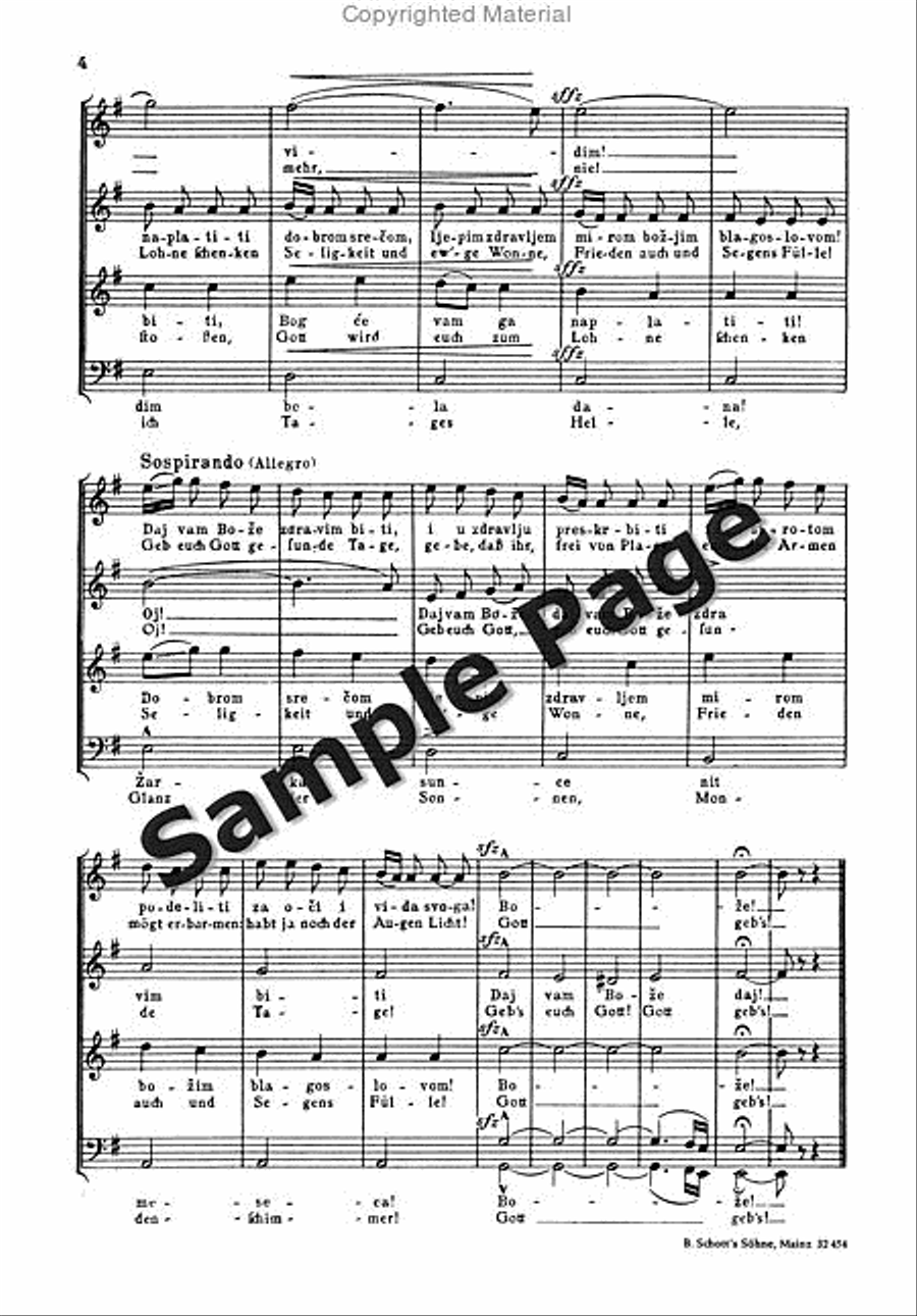 Klagelied Klagelied 4-Part scores gallery preview page 5