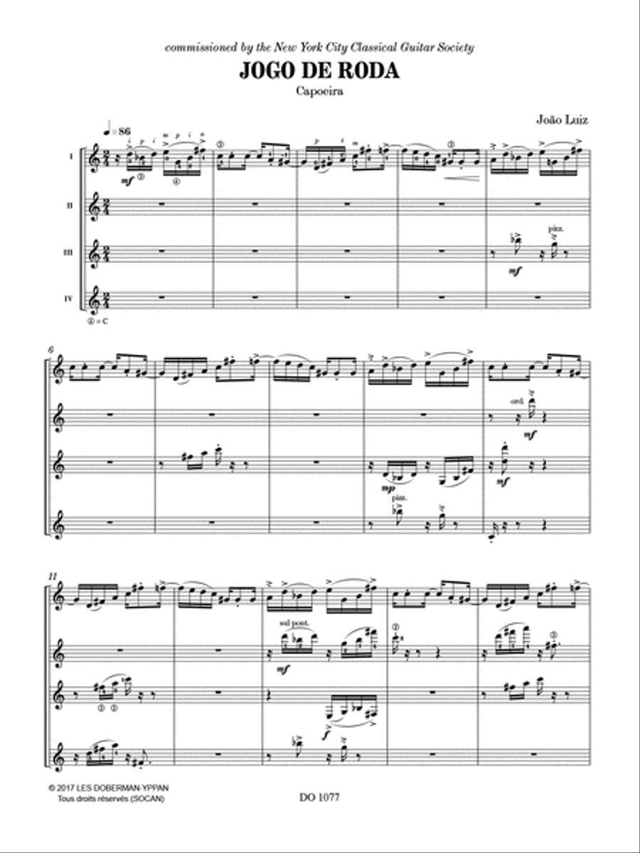 Jogo de roda Guitar Ensemble scores gallery preview page 2