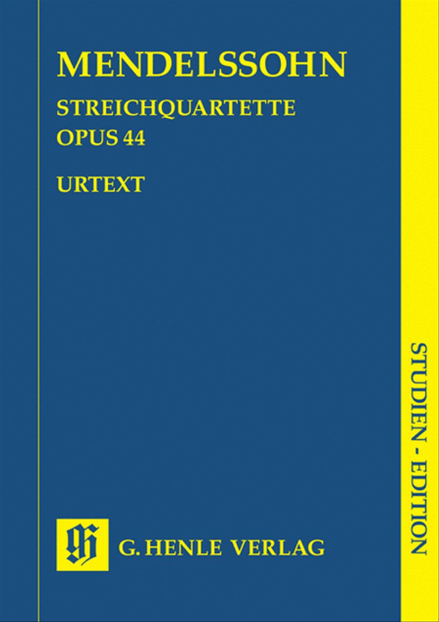 String Quartets Op. 44, No. 1-3 String Quartet scores gallery preview page 1