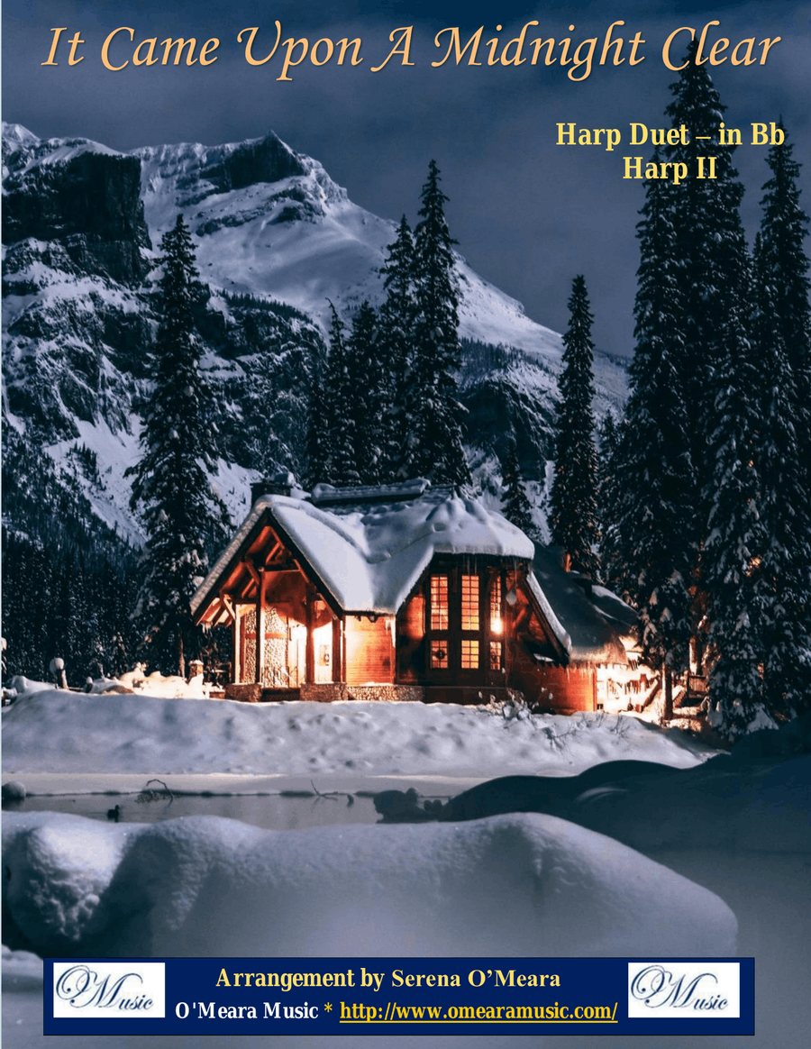 It Came Upon A Midnight Clear, Harp II - Key of Bb Celtic Harp scores gallery preview page 1