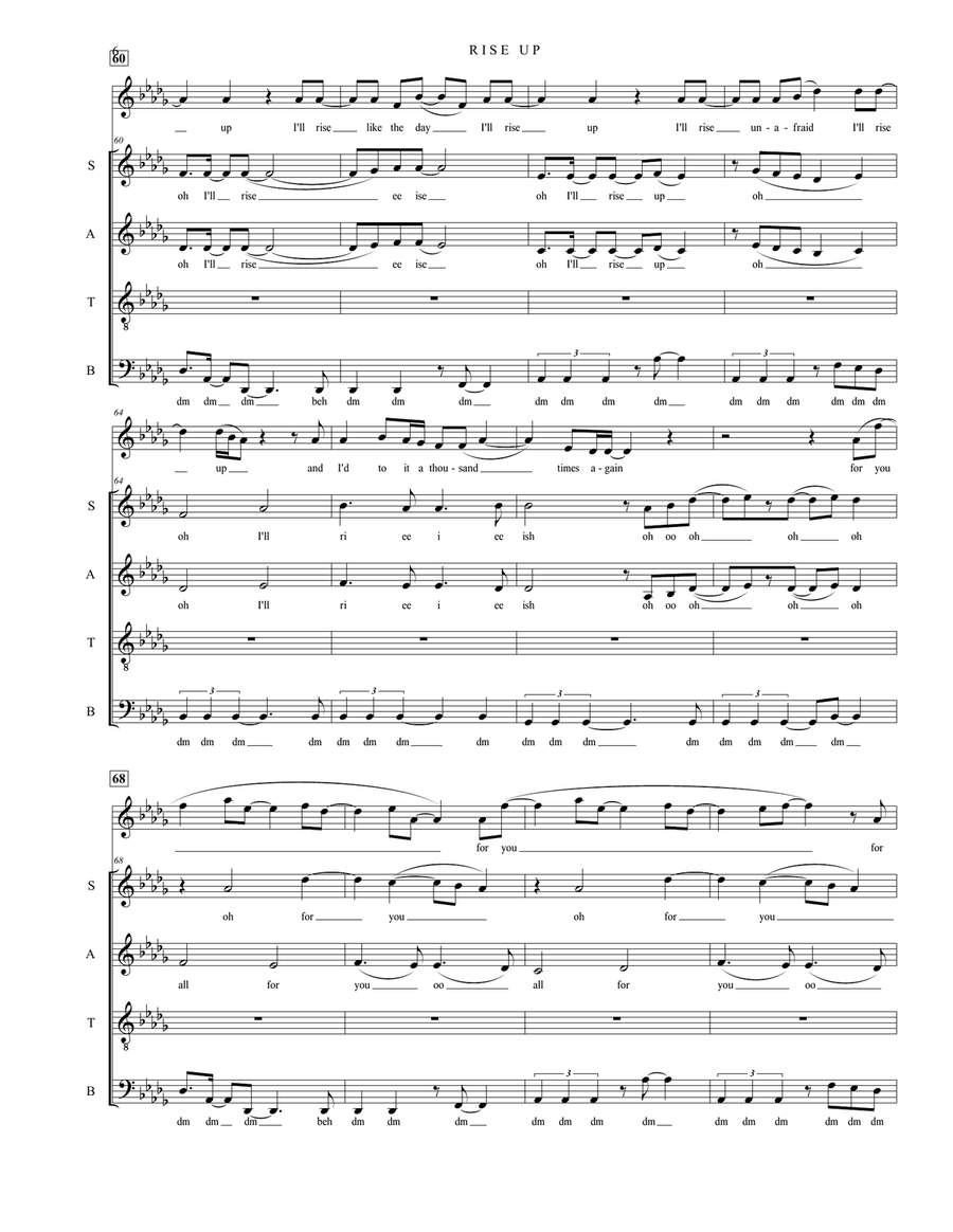 Rise Up Divisi scores gallery preview page 6