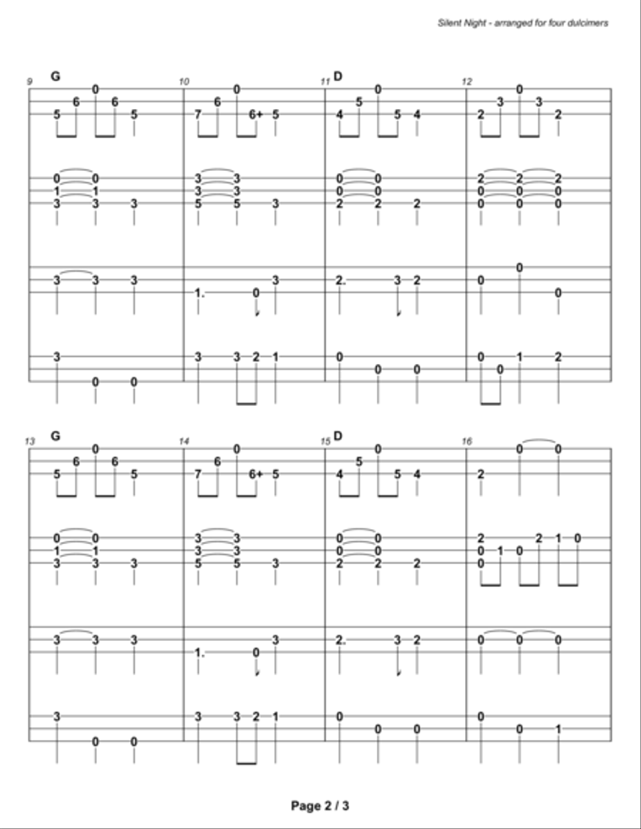Silent Night (ensemble) Small Ensemble scores gallery preview page 4