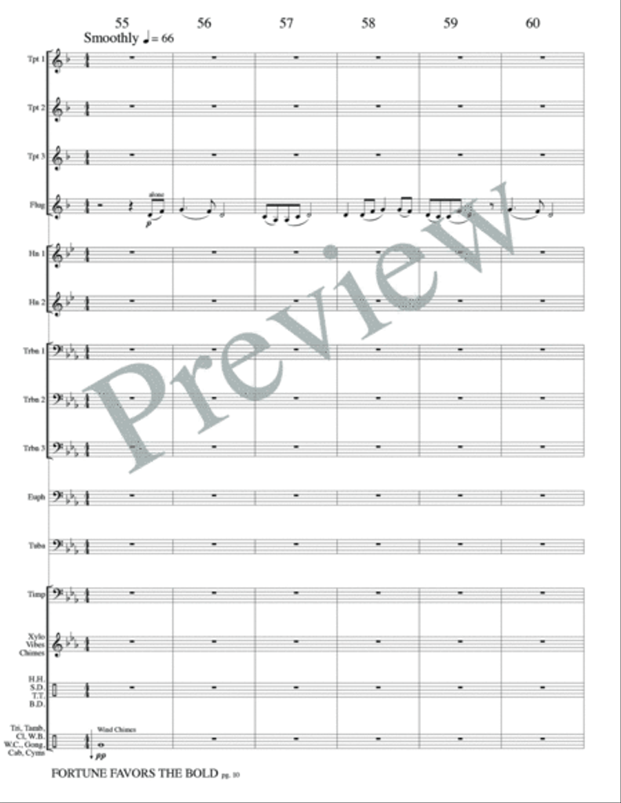 Fortune Favors the Bold - A Gladiator Story Small Ensemble scores gallery preview page 12