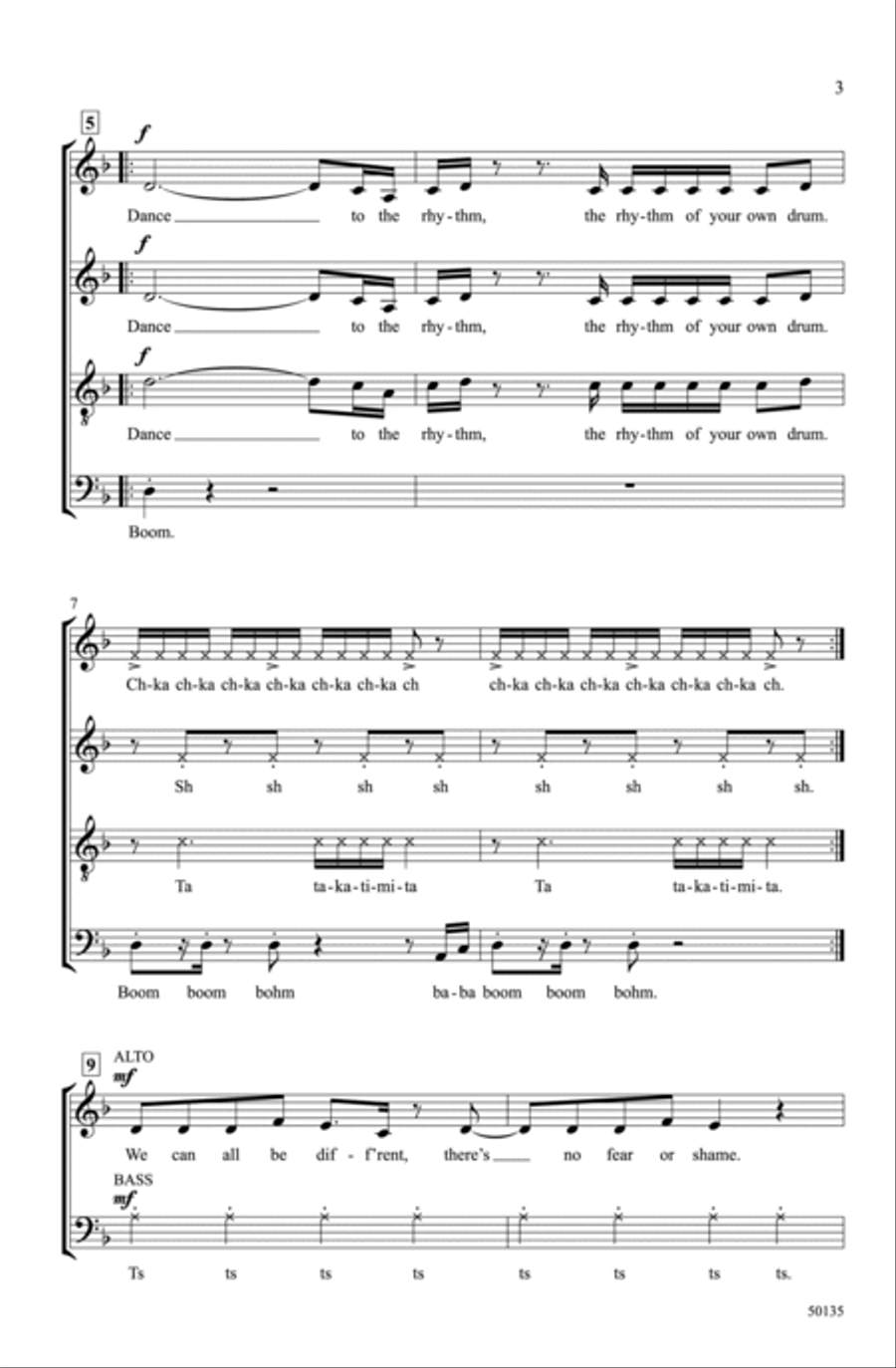 Dance! Choir scores gallery preview page 2