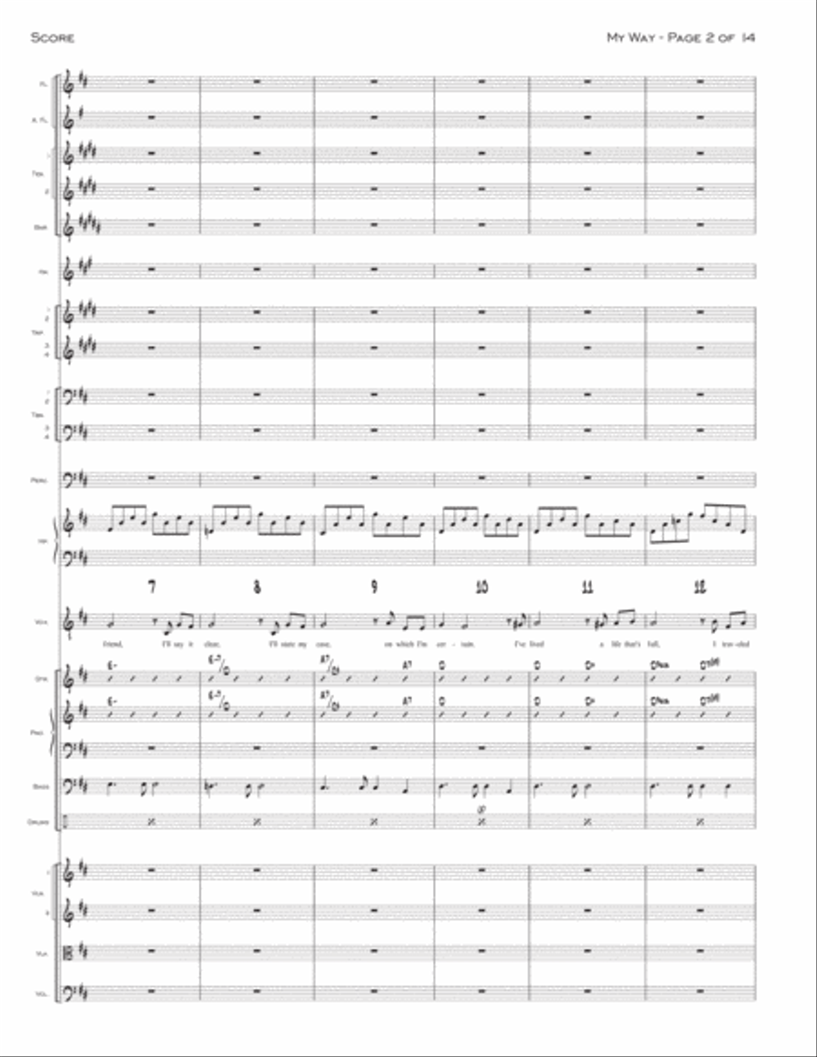 My Way Jazz Ensemble scores gallery preview page 2