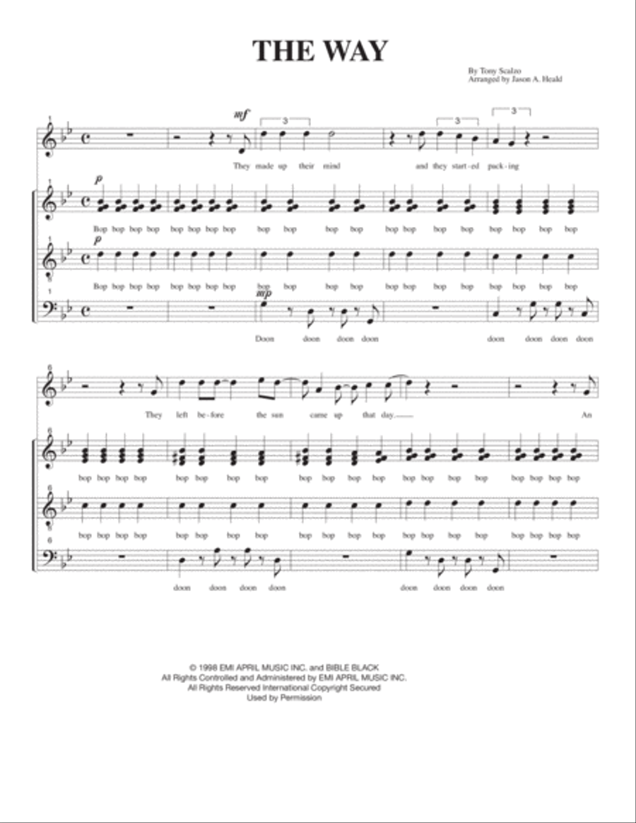 The Way The Way 4-Part scores gallery preview page 3