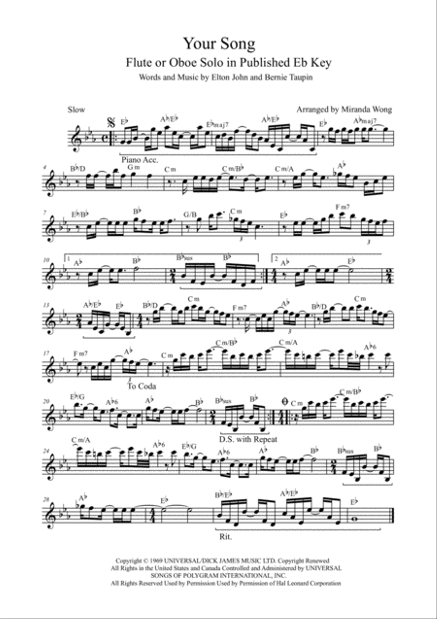 Your Song Large Ensemble scores gallery preview page 6