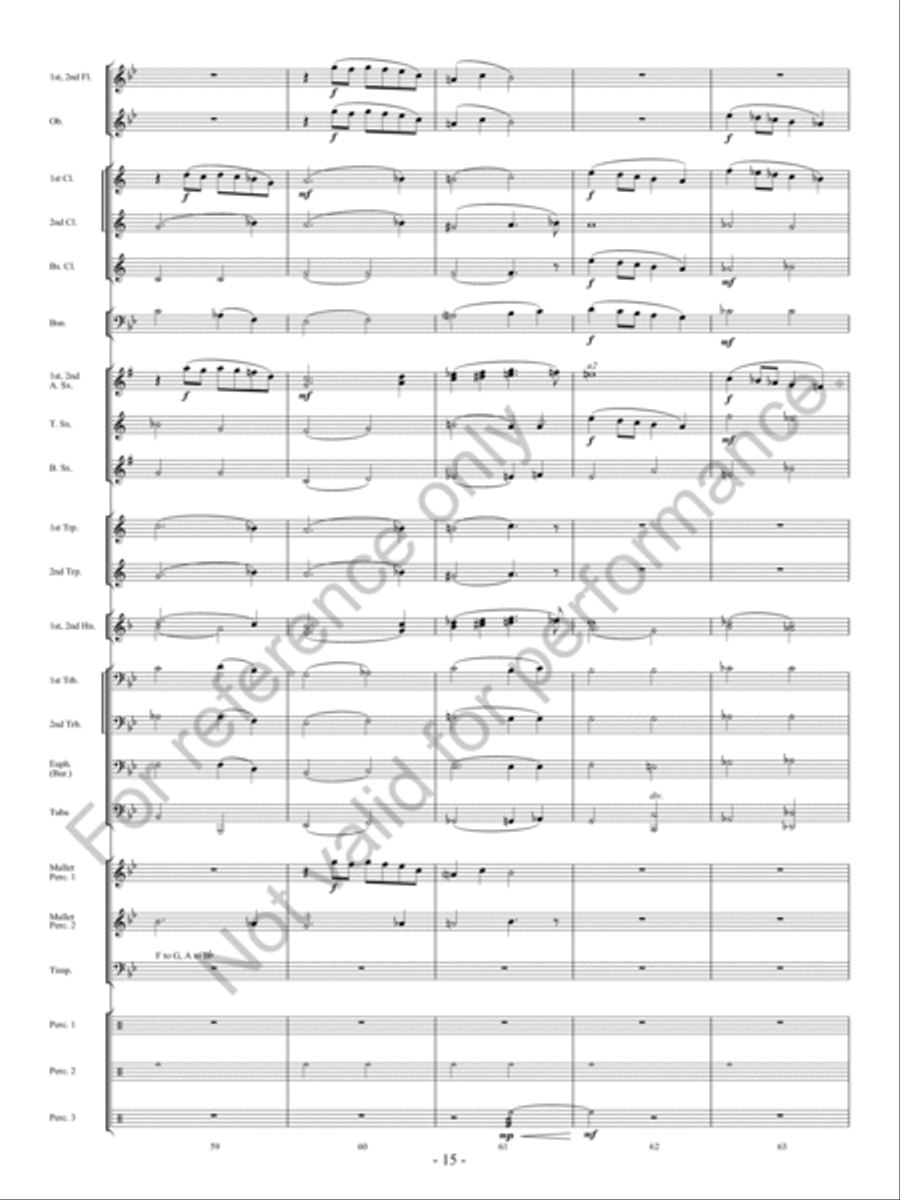 The Bluebonnet Revue Concert Band scores gallery preview page 16