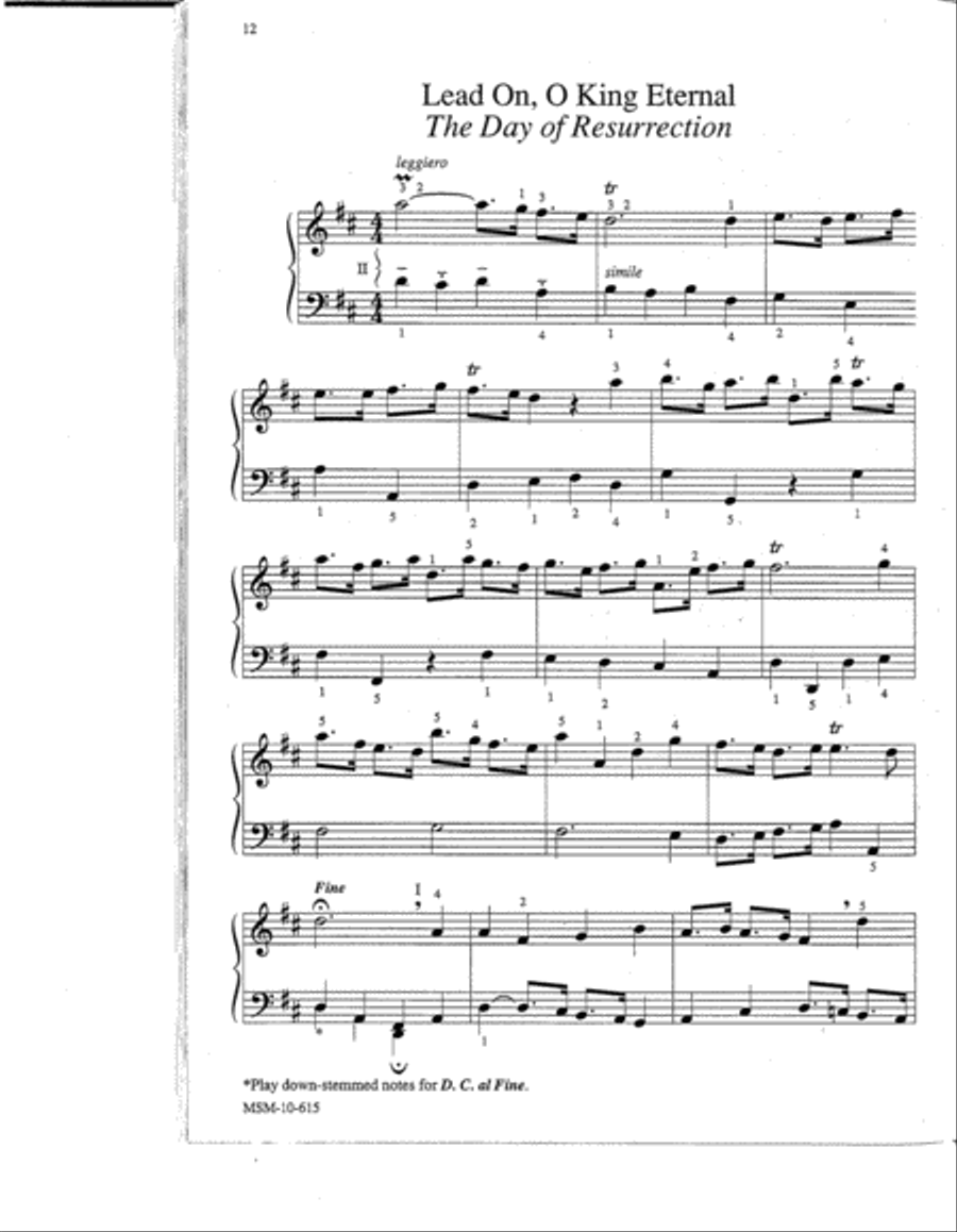 Easy Hymn Settings- General Set 3 Organ scores gallery preview page 4