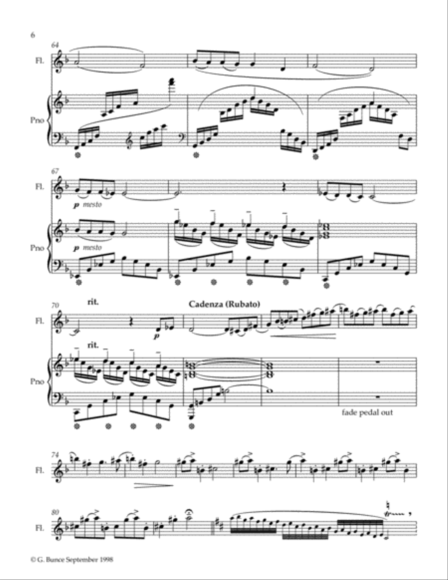 Gratias Ago Flute Solo scores gallery preview page 6