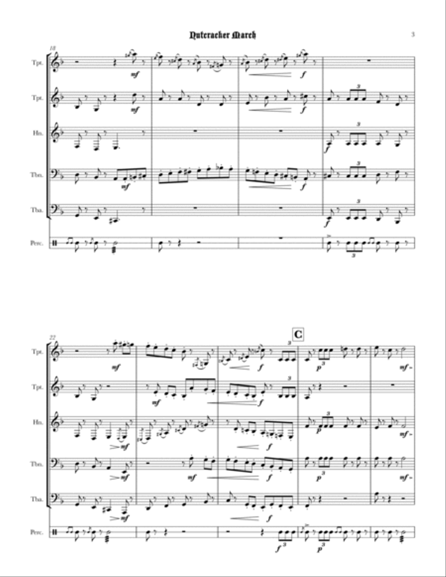 Nutcracker March Small Ensemble scores gallery preview page 5
