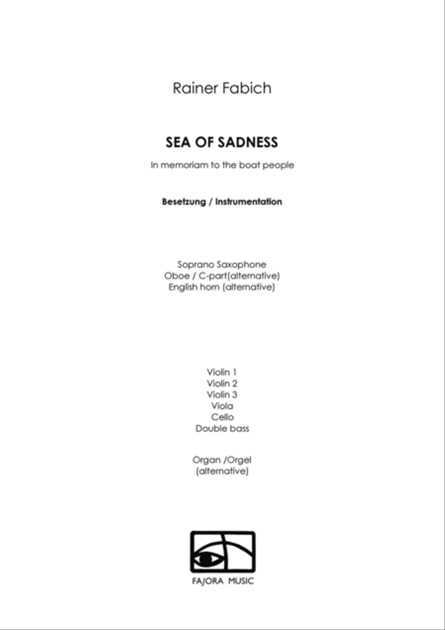 Sea of Sadness - In memoriam to the boat people Chamber Orchestra scores gallery preview page 4