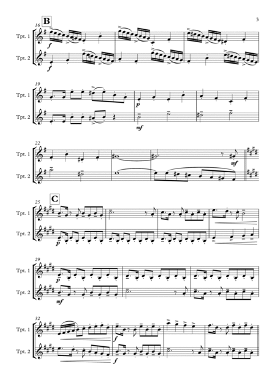 Merendueto Merendueto Trumpet Duet scores gallery preview page 4