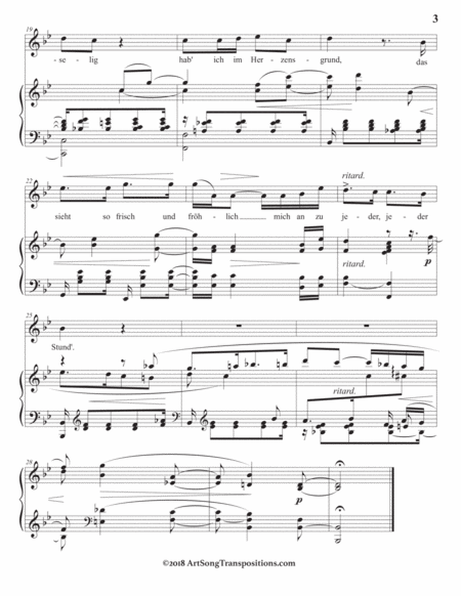 SCHUMANN: Intermezzo, Op. 39 no. 2 (in 8 keys: B-flat, A, A-flat, G, G-flat, F, E, E-flat major)