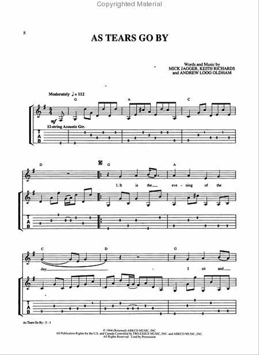 The Greatest Acoustic Rock Guitar Acoustic Guitar scores gallery preview page 2