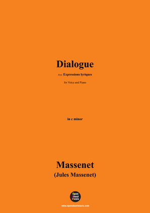 Book cover for Massenet-Dialogue,in c minor