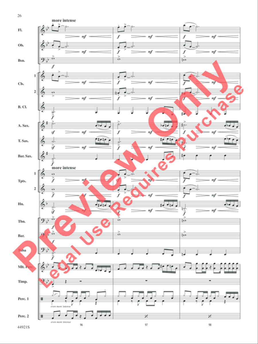 The Man from U.N.C.L.E. (from the Original Motion Picture Soundtrack) Concert Band scores gallery preview page 27