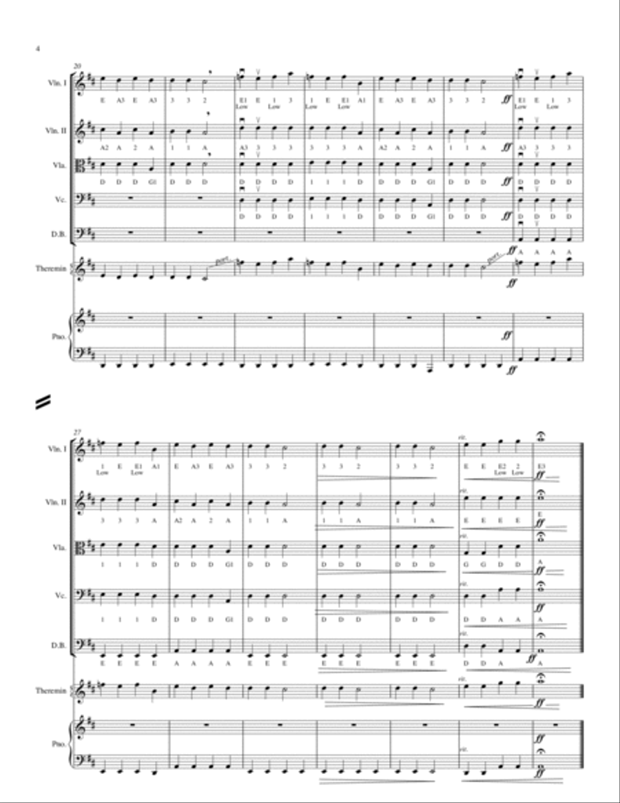 Mysterious Mood String Orchestra scores gallery preview page 4