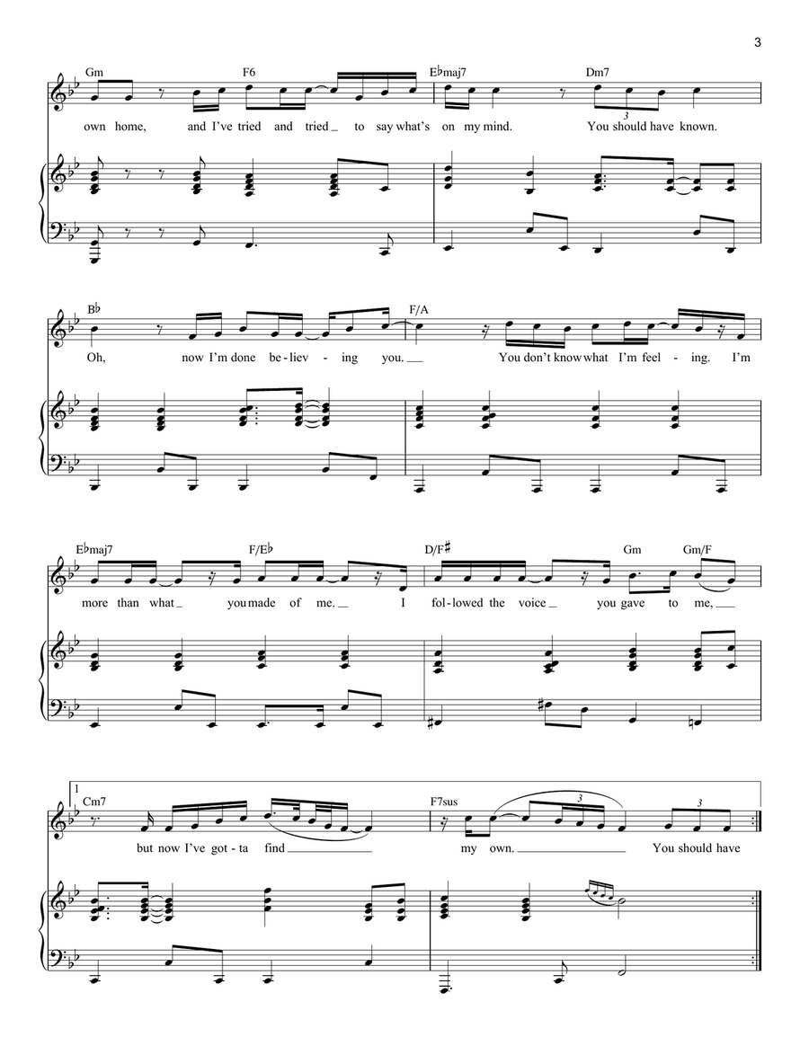 Listen (from Dreamgirls) High Voice scores gallery preview page 3