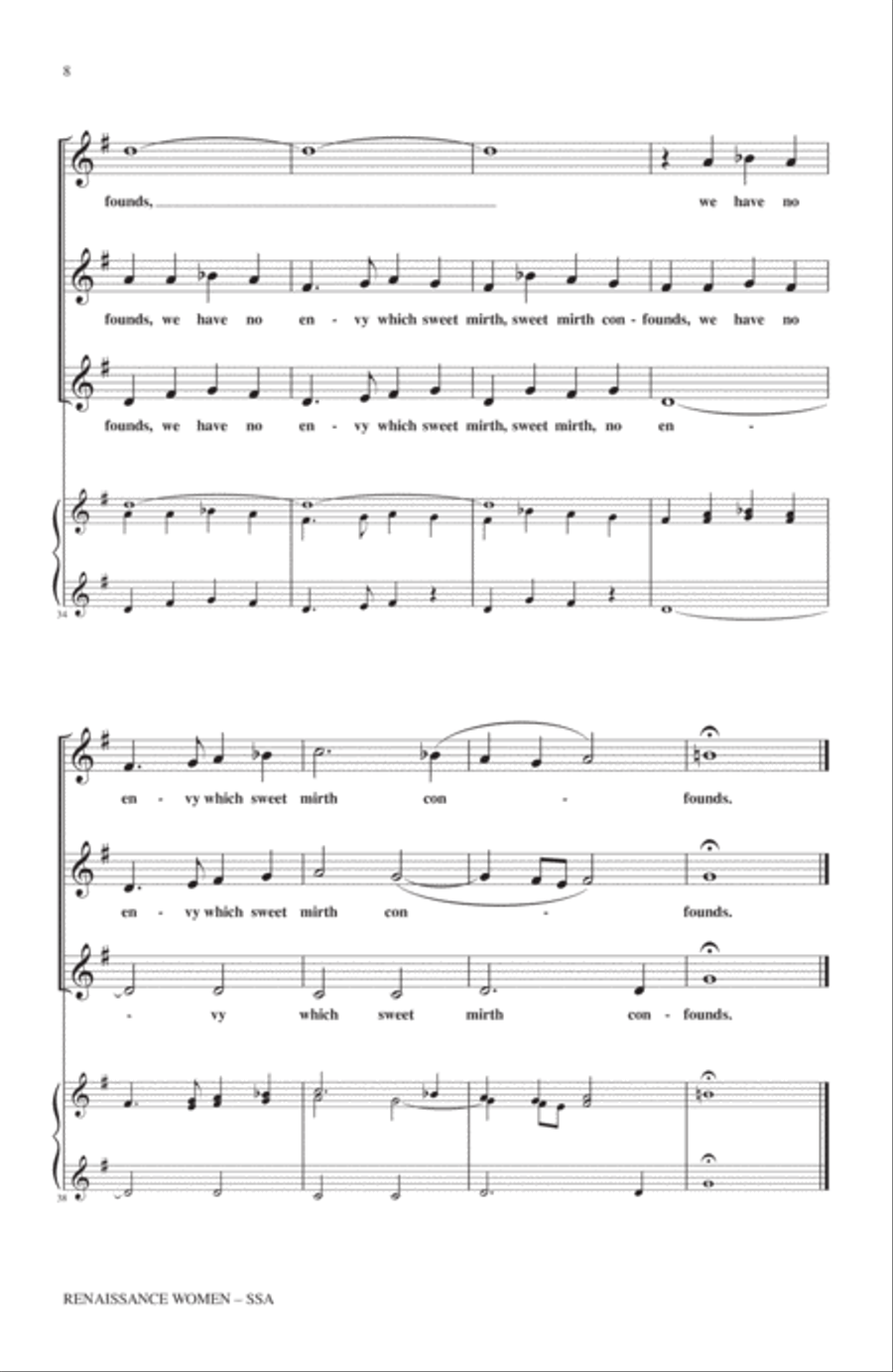 How Merrily We Live SSA scores gallery preview page 6