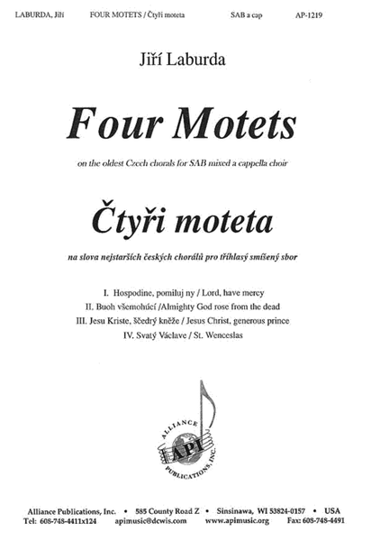Four Motets on Old Czech Chorales