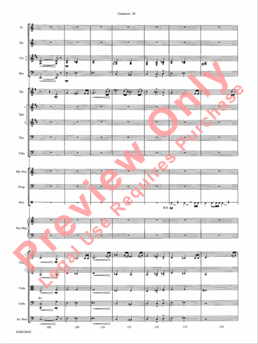 The Lord of the Rings - The Fellowship of the Ring Full Orchestra scores gallery preview page 23