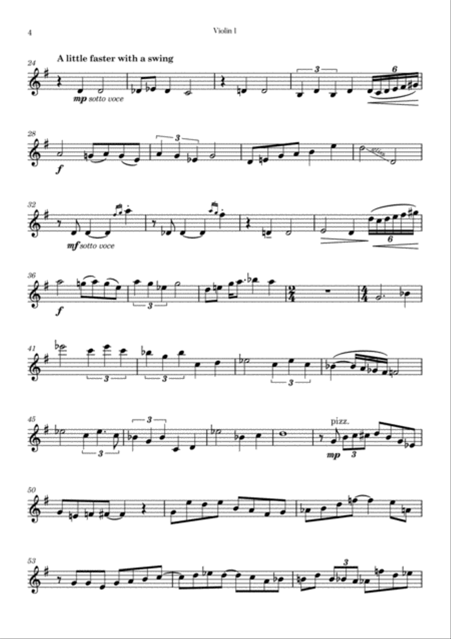 Dream A Little Dream Of Me String Quartet scores gallery preview page 4
