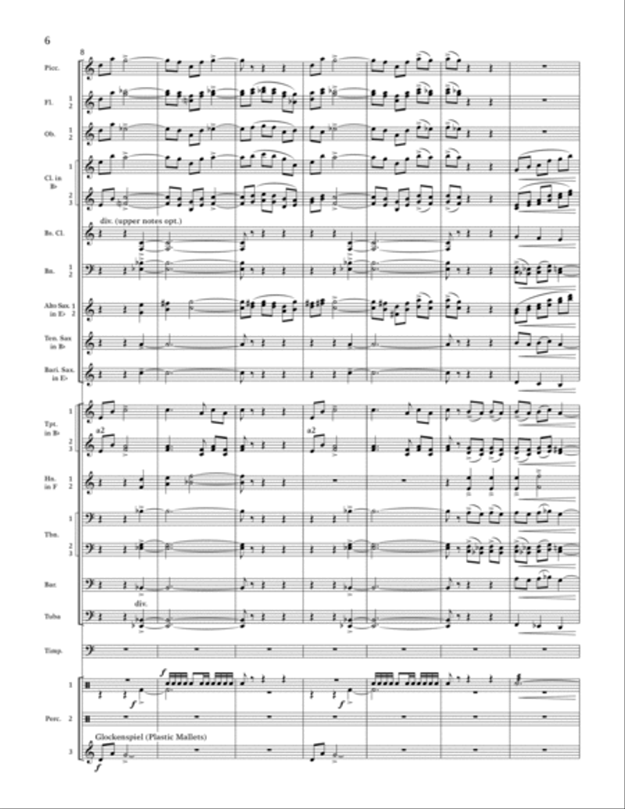 Sempre Avanti - Full Score Concert Band scores gallery preview page 4