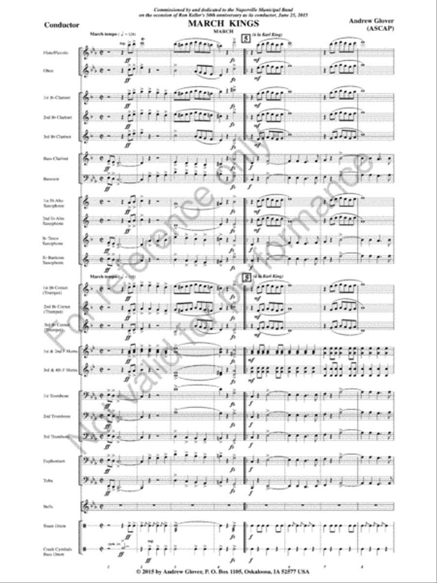 March Kings Concert Band scores gallery preview page 4