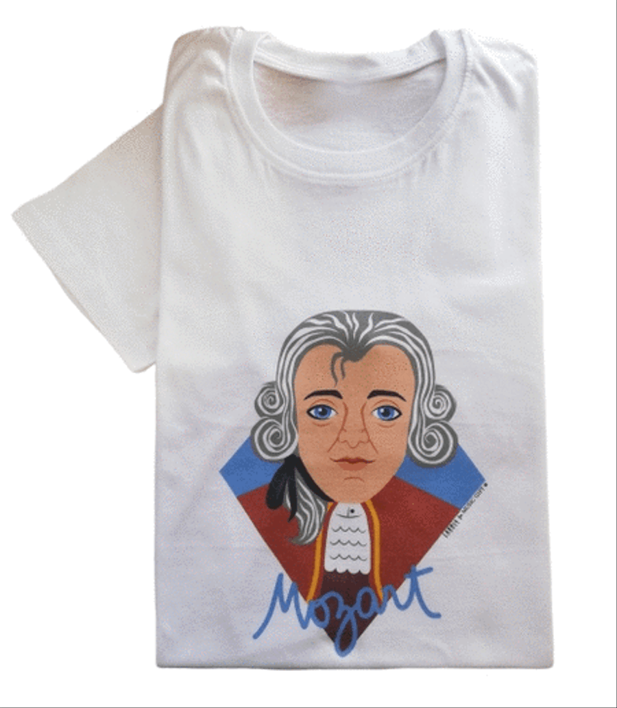 T-shirt Mozart - XL T-shirt Mozart - XL Apparel scores gallery preview page 1
