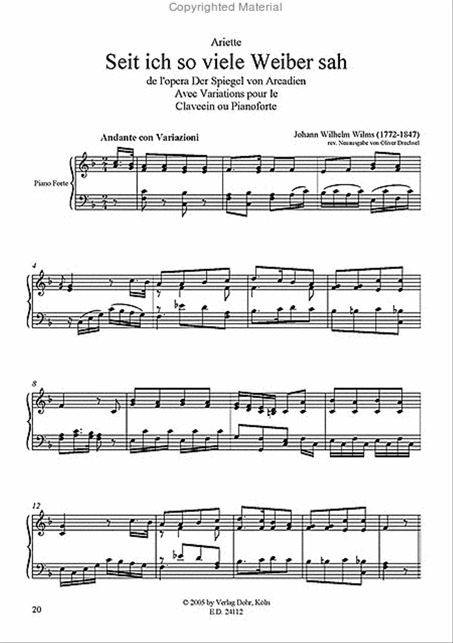 Variationen Vol. 1 für Pianoforte Piano Solo scores gallery preview page 3