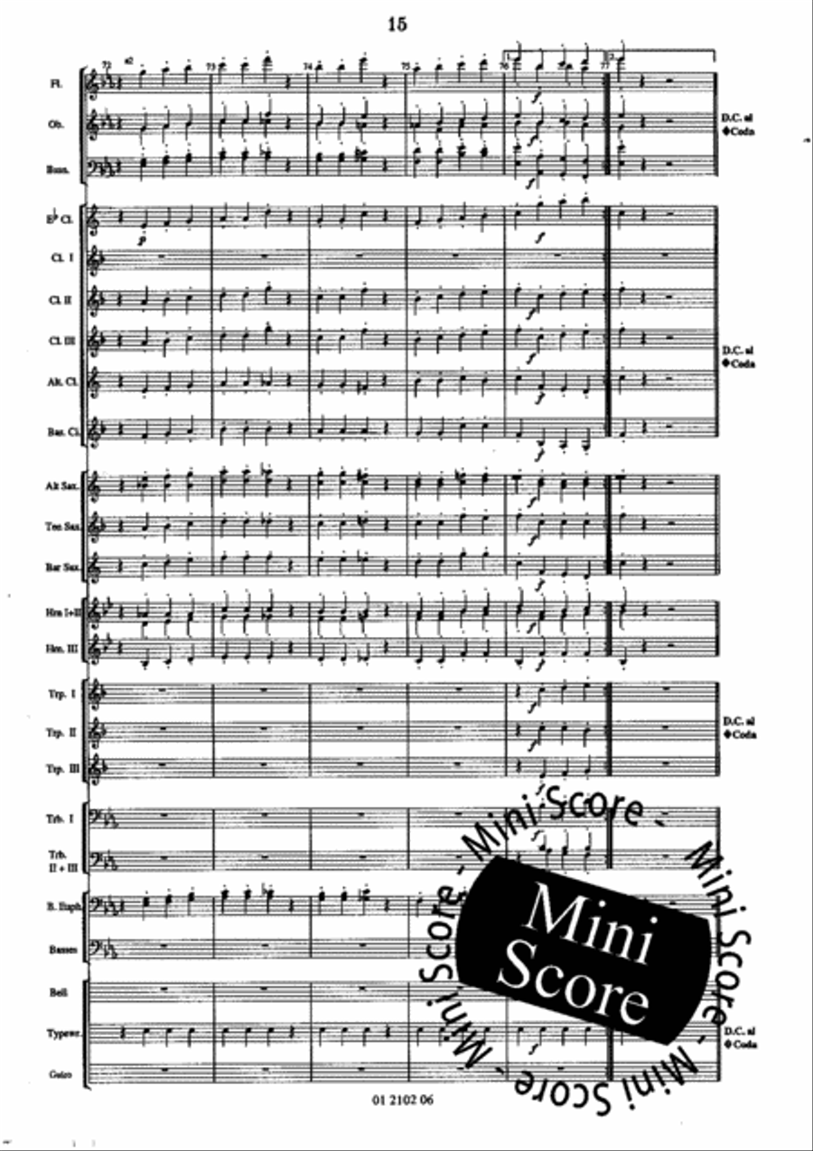 The Typewriter Concert Band scores gallery preview page 19