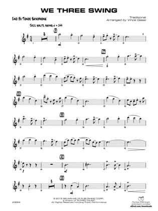 We Three Swing: 2nd B-flat Tenor Saxophone