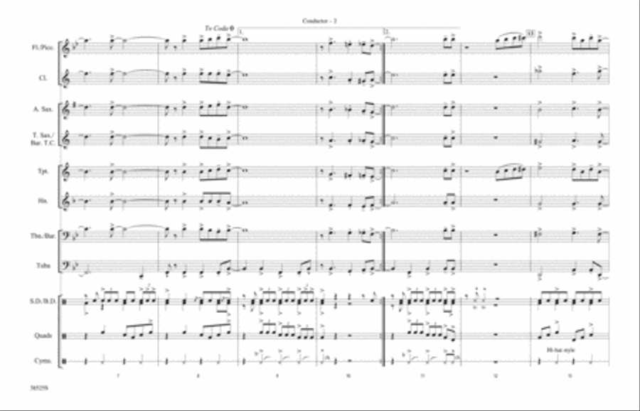 Birth of the Blues: Score Marching Band scores gallery preview page 2