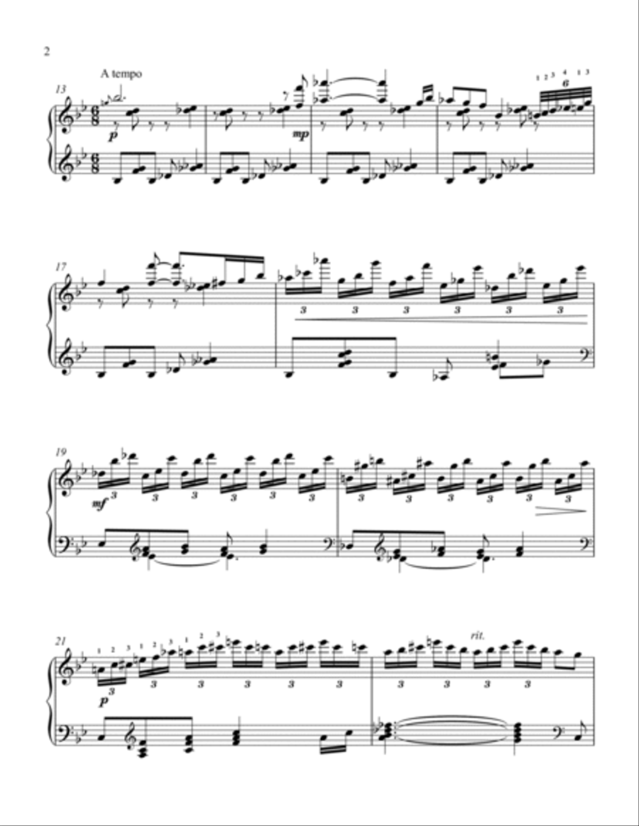Ascending Minor Third - Wind and Sand Piano Solo scores gallery preview page 2