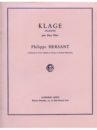 Klage (flutes 2)