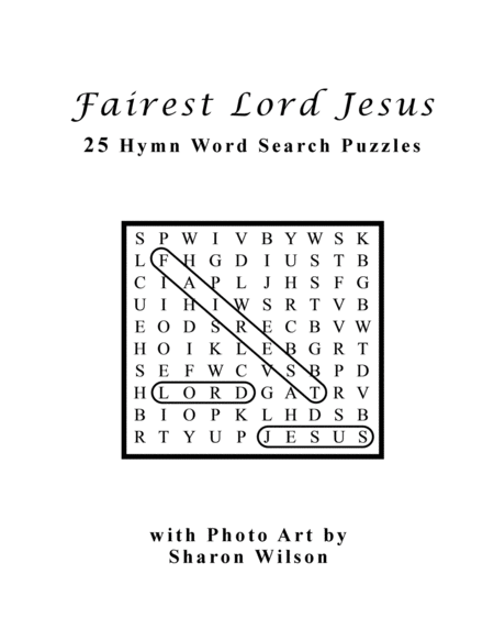 Fairest Lord Jesus (25 Hymn Word Search Puzzles)