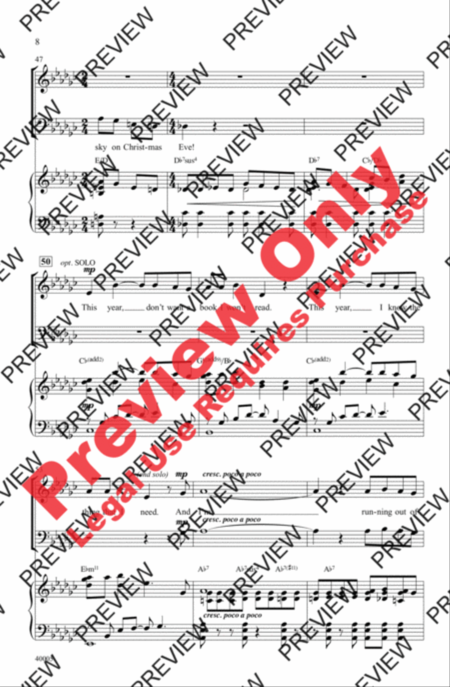 Counting Down to Christmas - SoundTrax CD (CD only) Choir scores gallery preview page 8