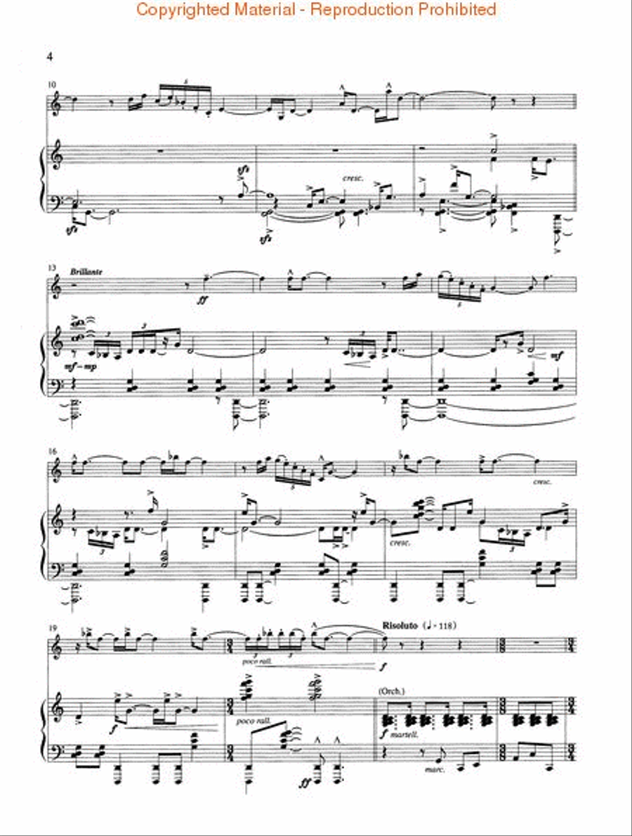 Concerto for Trumpet and Orchestra Trumpet Solo scores gallery preview page 3