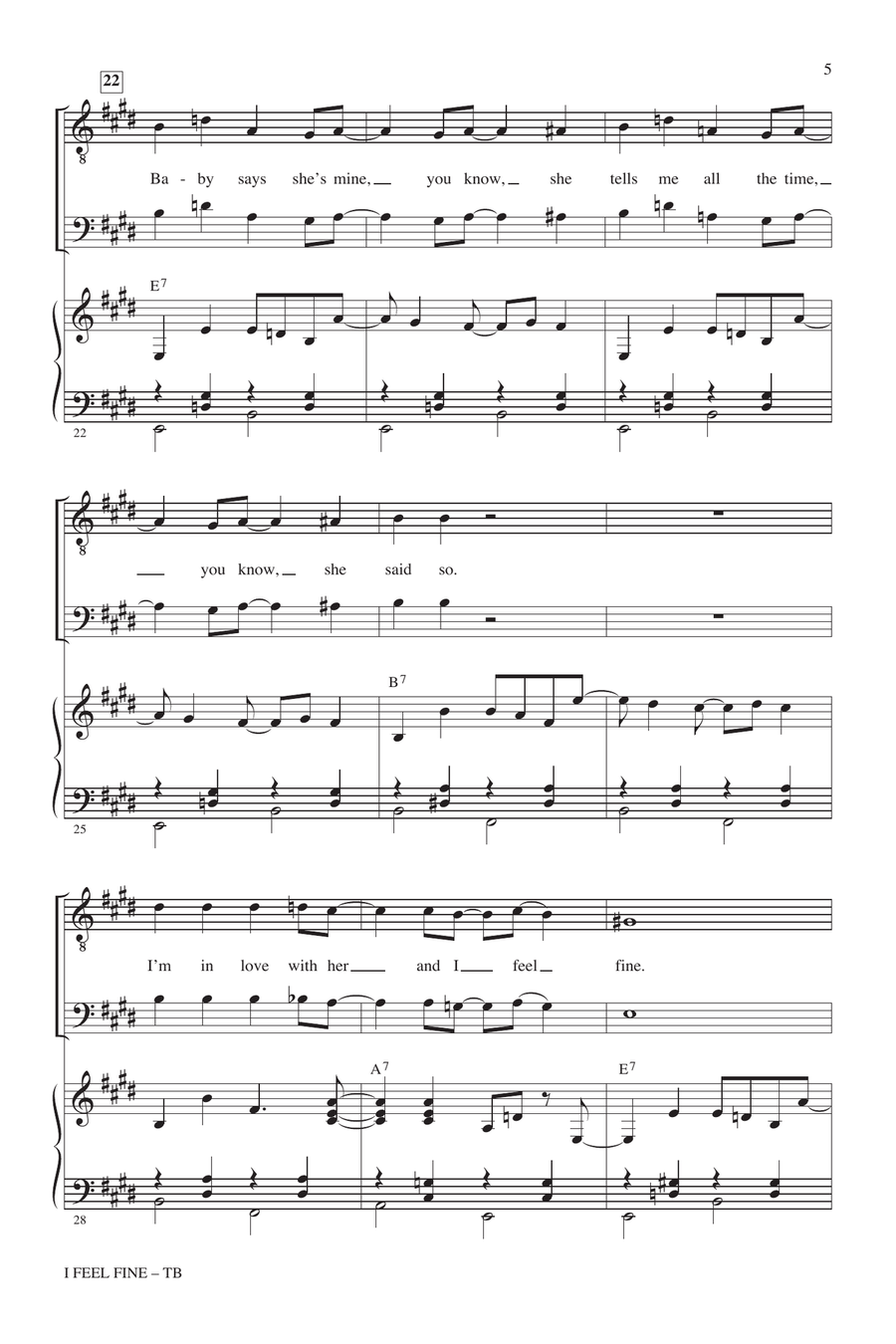 I Feel Fine TB scores gallery preview page 3