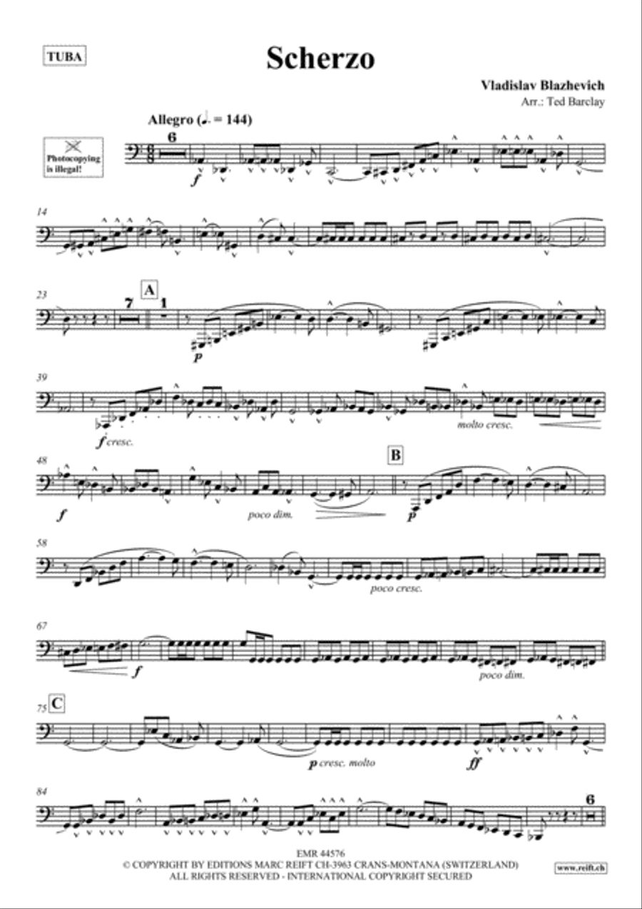 Scherzo Tuba scores gallery preview page 2