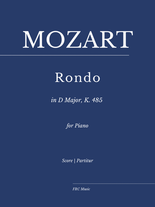 Book cover for Mozart: Rondo in D Major, K. 485 for Piano Solo (as played by Víkingur Ólafsson)