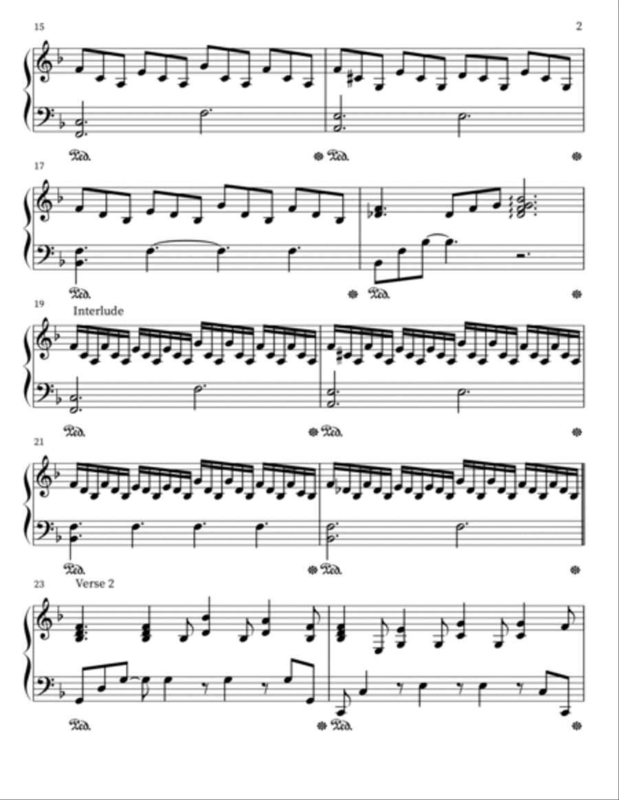 Goddess Piano Solo scores gallery preview page 2