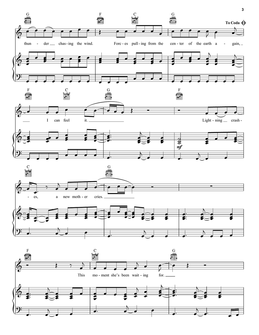 Lightning Crashes Acoustic Guitar scores gallery preview page 3