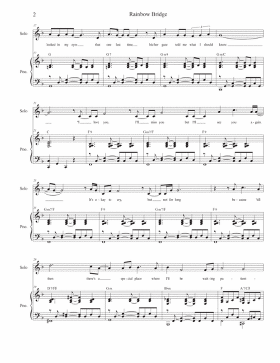 Rainbow Bridge (Solo and SATB) image number null