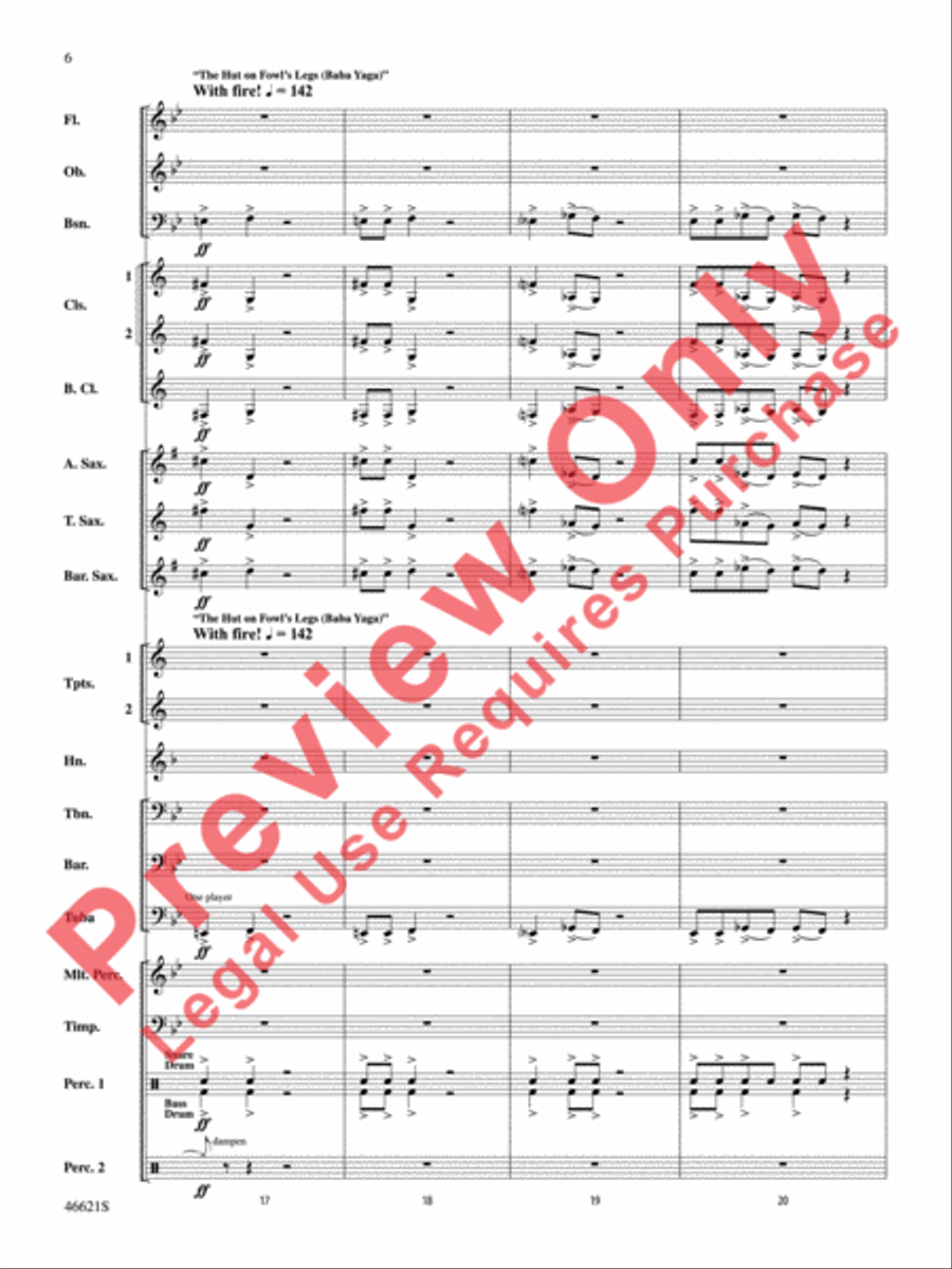 Pictures at an Exhibition Concert Band scores gallery preview page 7